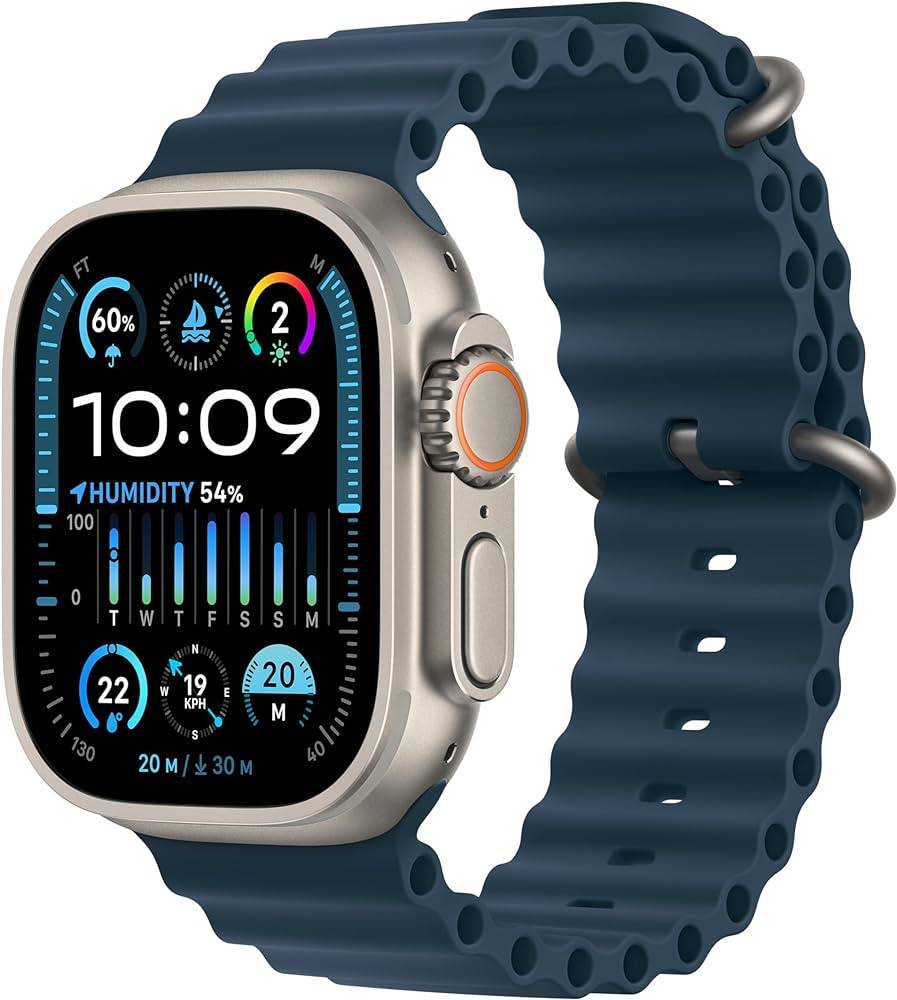 Apple Watch Ultra 2 Released on 2023, September 22, 61.4g, 14.4mm thickness, watchOS 10, up to watchOS 10.3, 64GB storage, no card slot, 1.92"502x410 pixels, NO, Apple S9, 564mAhLi-Ion