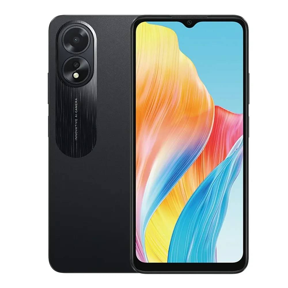 Oppo A18 Released 2023, October 05, 188g, 8.2mm thickness, Android 13, ColorOS 13.1, 64GB/128GB storage, microSDXC, 6.56"720x1612 pixels, 8MP1080p, 4GB RAMHelio G85, 5000mAh