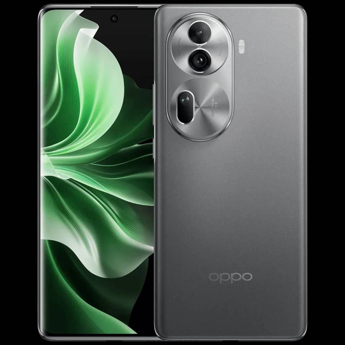 Oppo Reno11 Pro Released 2024, January 18, 181g, 7.6mm thickness, Android 14, ColorOS 14, 256GB storage, no card slot, 6.7"1080x2412 pixels, 50MP2160p, 12GB RAMDimensity 8200, 4600mAh80W