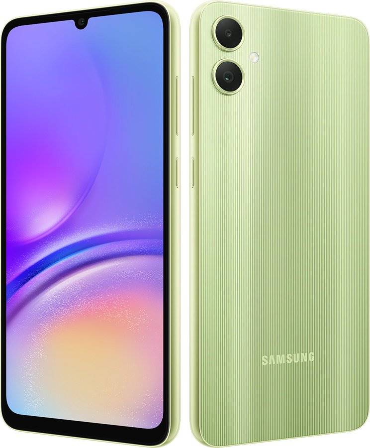 Samsung Galaxy A05 Released on 2023, October 15, 195g, 8.8mm thickness, Android 13, 64GB/128GB storage, microSDXC, 6.7"720x1600 pixels, 50MP1080p, 4/6GB RAMMT6769V, 5000mAhLi-Po