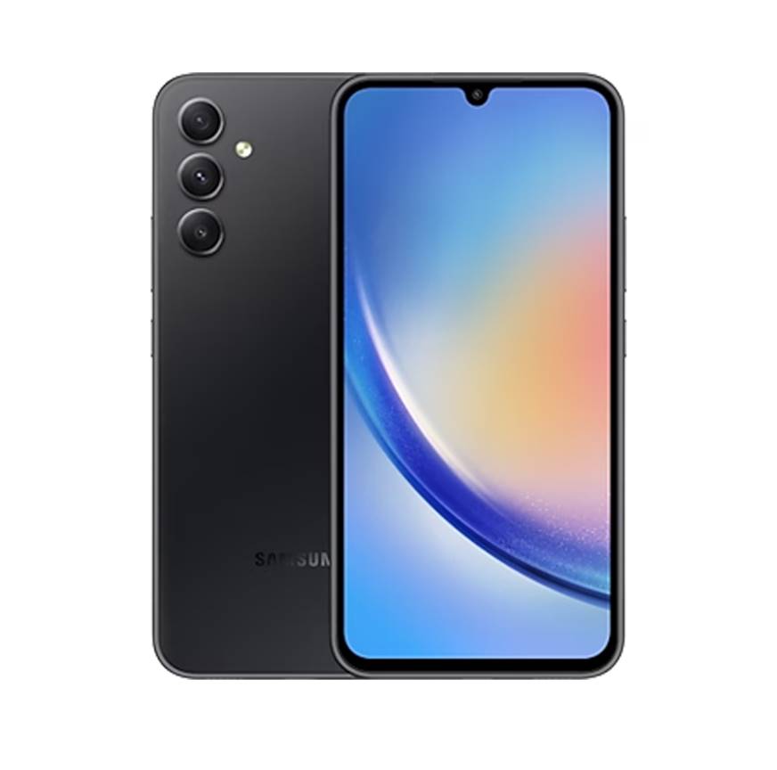 Samsung Galaxy A34 Released on 2023, March 24, 199g, 8.2mm thickness, Android 13, up to Android 14, One UI 6, 128GB/256GB storage, microSDXC, 6.6"1080x2340 pixels, 48MP2160p, 4-8GB RAMDimensity 1080, 5000mAhLi-Po