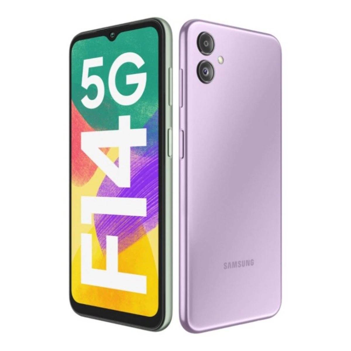 Samsung Galaxy F14 Released on 2023, March 30, 206g, 9.4mm thickness, Android 13, One UI Core 5.1, 128GB storage, microSDXC, 6.6"1080x2408 pixels, 50MP1080p, 4/6GB RAMExynos 1330, 6000mAhLi-Po