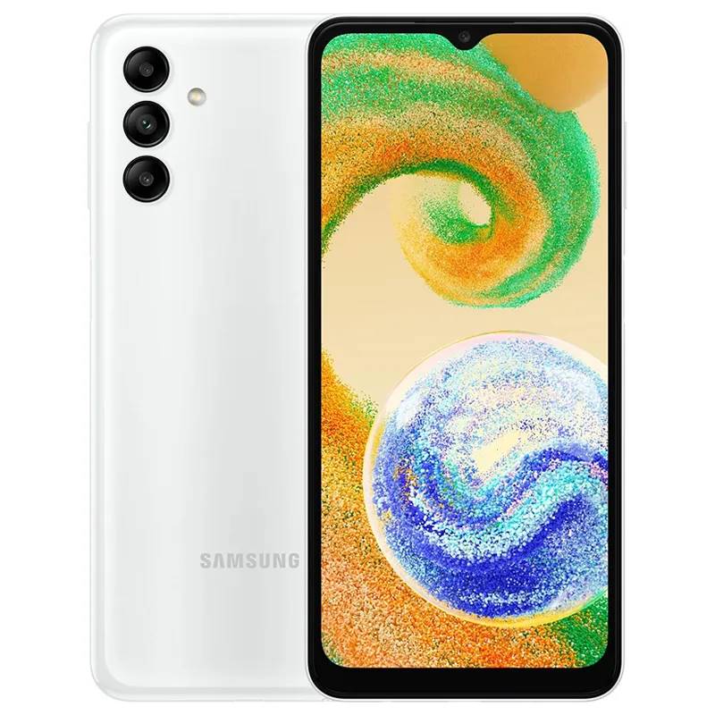 Samsung Galaxy A04s Released on 2022, September 22, 195g, 9.1mm thickness, Android 12, up to Android 13, One UI Core 5, 32GB/64GB/128GB storage, microSDXC, 6.5"720x1600 pixels, 50MP1080p, 3/4GB RAMExynos 850, 5000mAhLi-Po