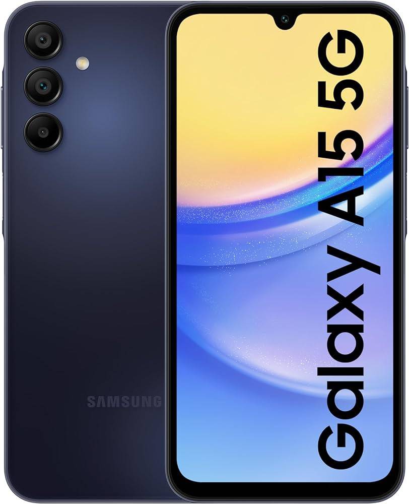 Samsung Galaxy A15 5G Released on 2023, December 16 | 200g, 8.4mm thickness | Android 14, One UI 6 | 128GB/256GB storage, microSDXC | 6.5"1080x2340 pixels | 50MP1080p | 4-8GB RAMDimensity 6100+ | 5000mAh
