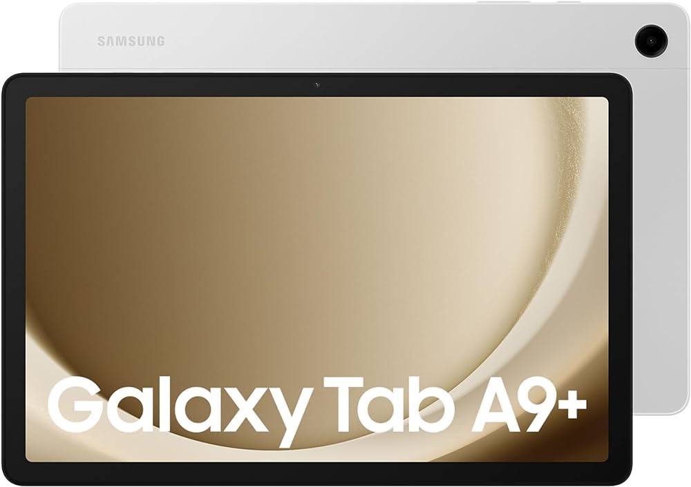 Samsung Galaxy Tab A9+ Released on 2023, October 17 | 480g or 492g, 6.9mm thickness | Android 13, One UI 5.1 | 64GB/128GB storage, microSDXC | 11.0"1200x1920 pixels | 8MP1080p | 4/8GB RAMSnapdragon 695 5G | 7040mAhLi-Po