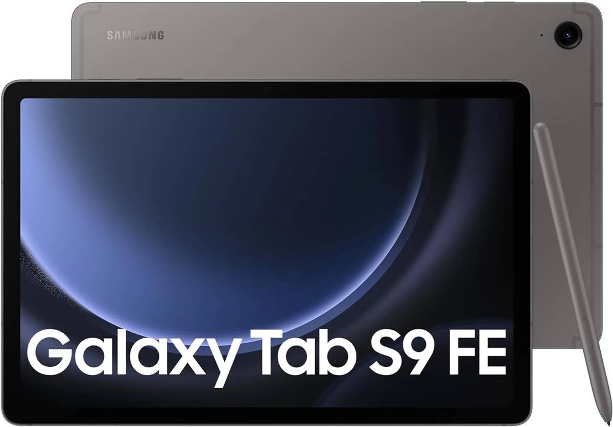 Samsung Galaxy Tab S9 FE+ Released on 2023, October 16, 627g or 628g, 6.5mm thickness, Android 13, up to Android 14, One UI 6, 128GB/256GB storage, microSDXC, 12.4"1600x2560 pixels, 8MP2160p, 8/12GB RAMExynos 1380, 10090mAhLi-Po
