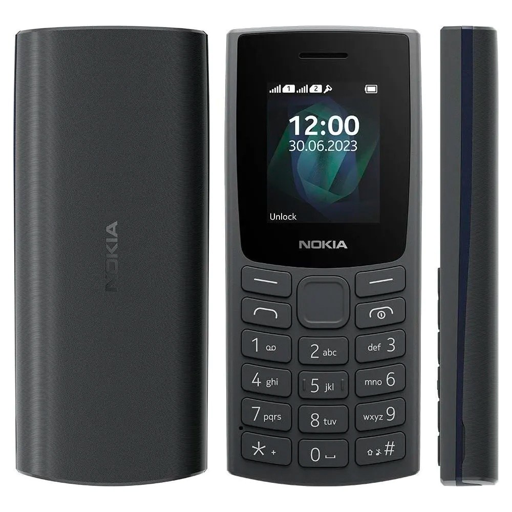 Nokia 106 4G (2023) Released 2023, May 18, 93g, 14.4mm thickness, Feature phone, Unspecified storage storage, microSDHC slot, 1.8"120x160 pixels, NO, , 1450mAh