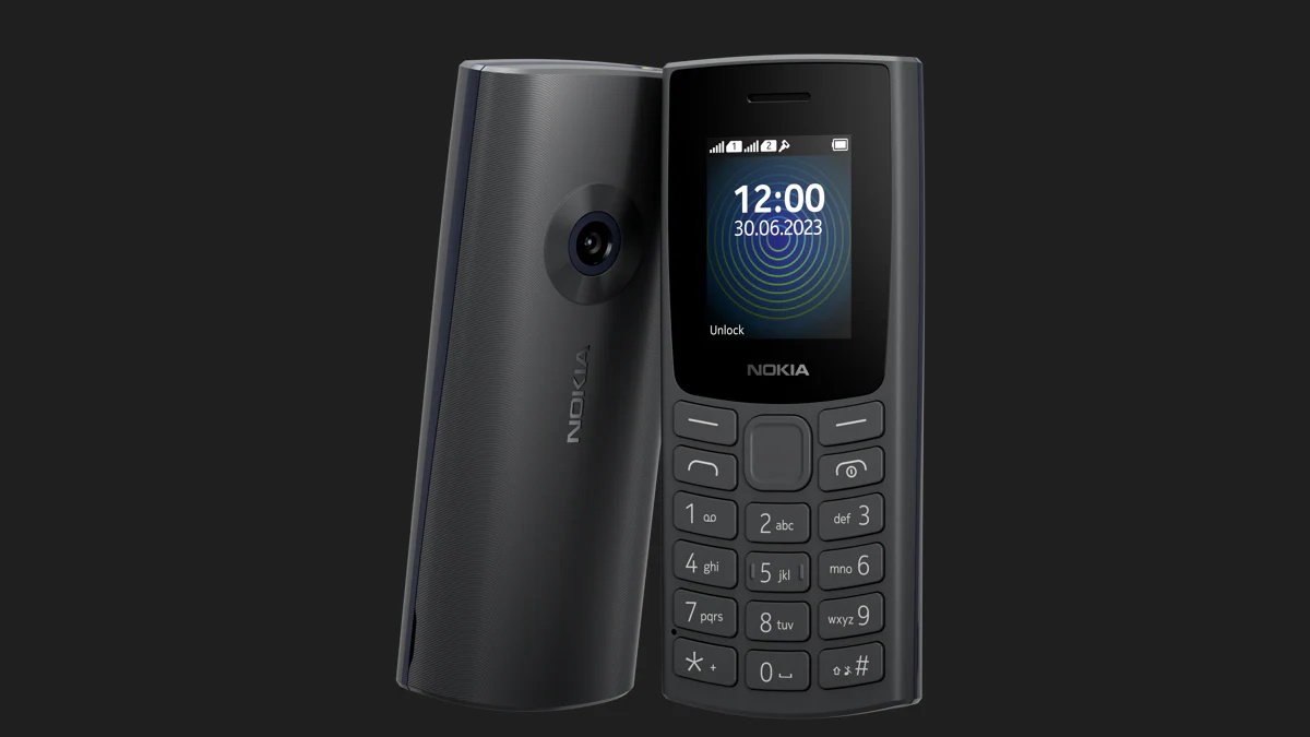 Nokia 110 4G (2023) Released 2023, June, 94.5g, 14.4mm thickness, Feature phone, Unspecified storage, microSDHC slot, 1.8"120x160 pixels, 0.1MP, , 1450mAh