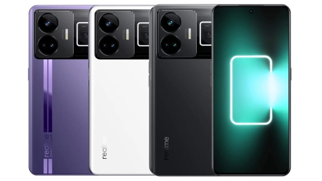 Realme GT Neo 5 Released 2023, February 09, 199g, 8.9mm thickness, Android 13, Realme UI 4.0, 256GB storage, no card slot, 6.74"1240x2772 pixels, 50MP2160p, 8-16GB RAMSnapdragon 8+ Gen 1, 5000mAh150W