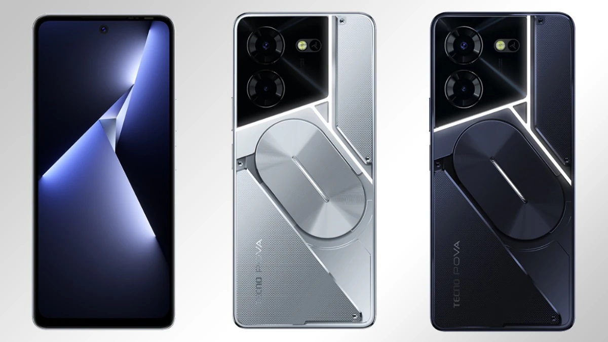 Tecno Pova 5 Released 2023, July, 219.4g, 9mm thickness, Android 13, HIOS 13, 128GB/256GB storage, microSDXC, 6.78"1080x2460 pixels, 50MP1440p, 8GB RAMHelio G99, 6000mAh45W