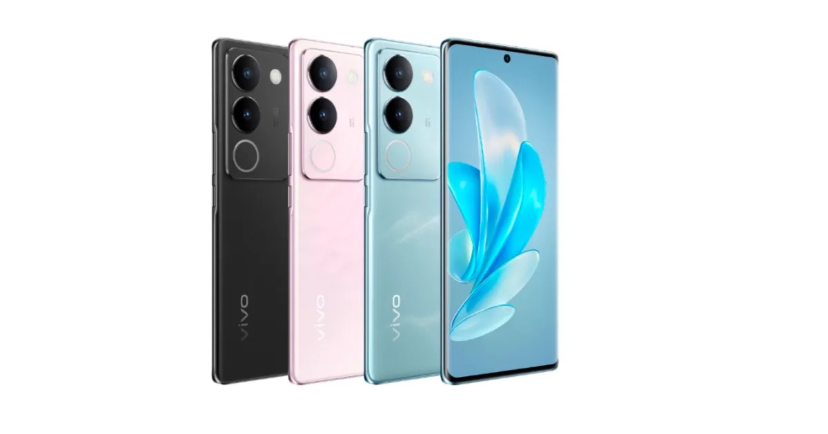 vivo V29 Released 2023, September | 186g, 7.5mm thickness | Android 13, Funtouch 13 | 128GB/256GB/512GB storage, no card slot | 6.78"1260x2800 pixels | 50MP2160p | 8/12GB RAMSnapdragon 778G 5G | 4600mAh80W
