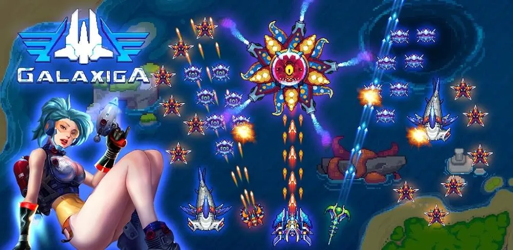 Galaxiga Arcade Shooting Game