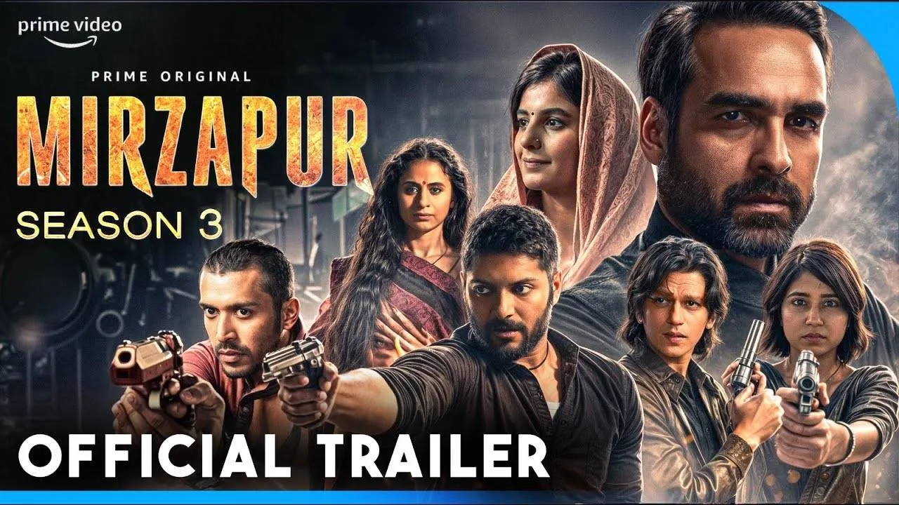 Mirzapur Season 3 Official Trailer : Release Date, Episode Details, and What to Expect