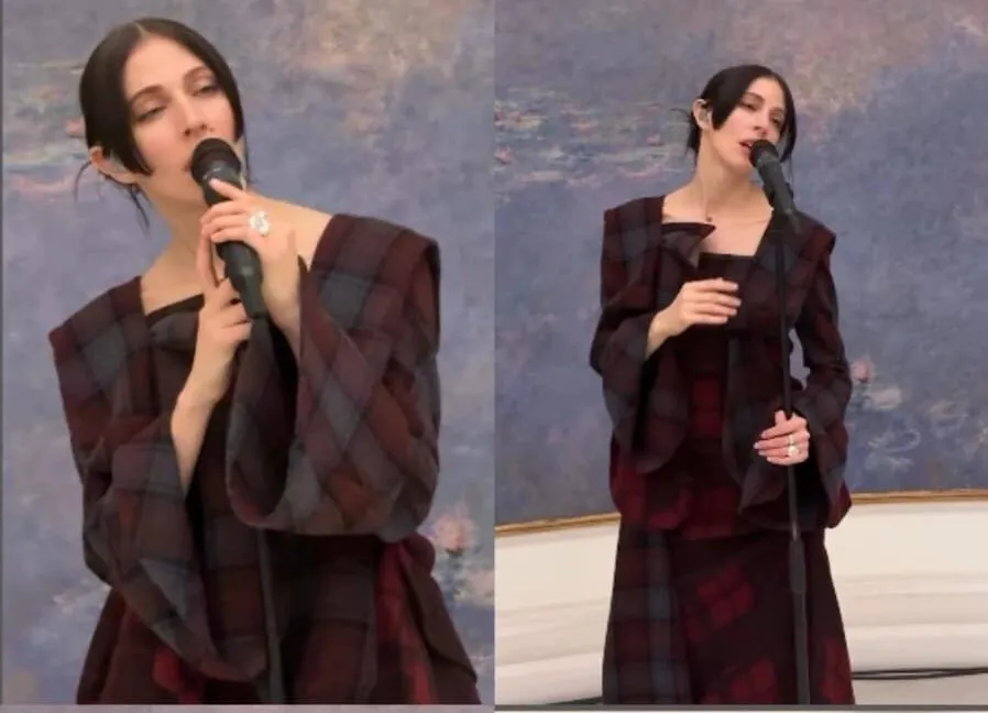 Caroline Polachek gave a special performance at Paris’ Musée de l’Orangerie on Friday (18)