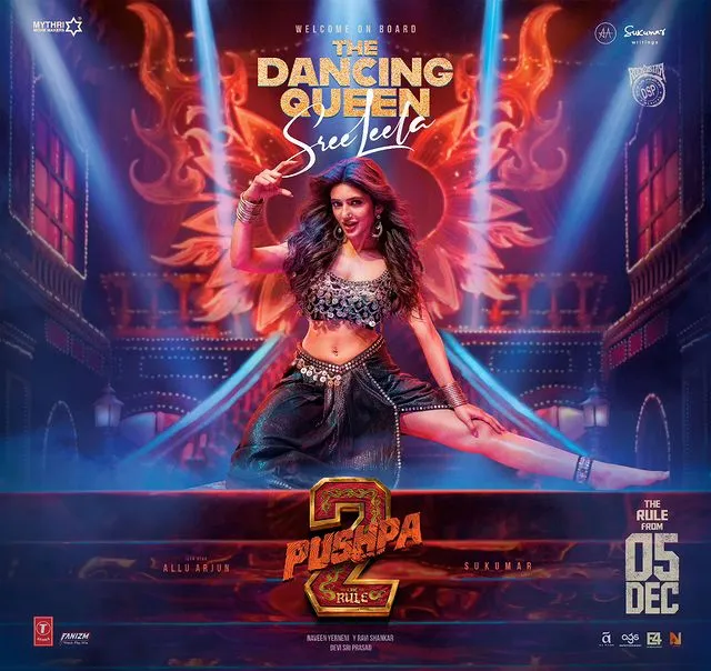 Get ready for an electrifying combo of Icon Star alluarjun and Dancing Queen sreeleela! Kissik Vibe