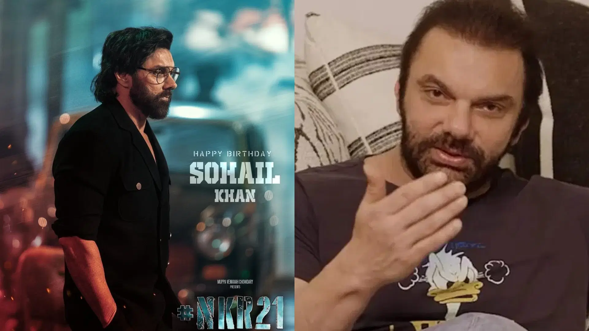 First Look of Sohail Khan in NKR21: A Powerful Debut in Tollywood