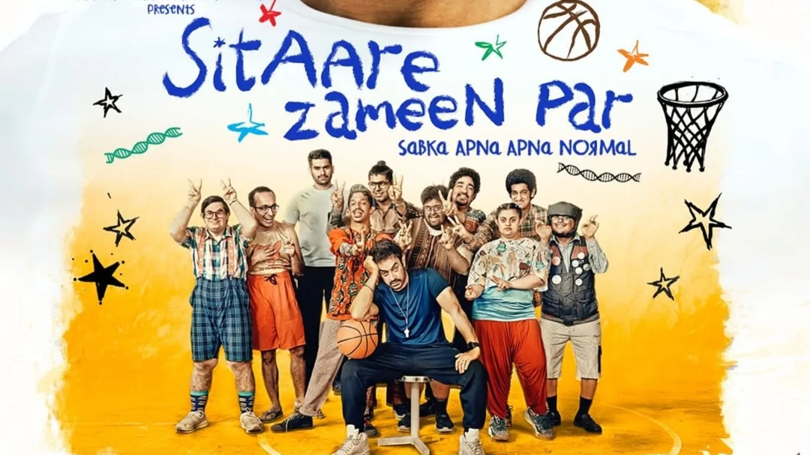 First Look: Aamir Khan Returns in Sitaare Zameen Par with 10 New Stars