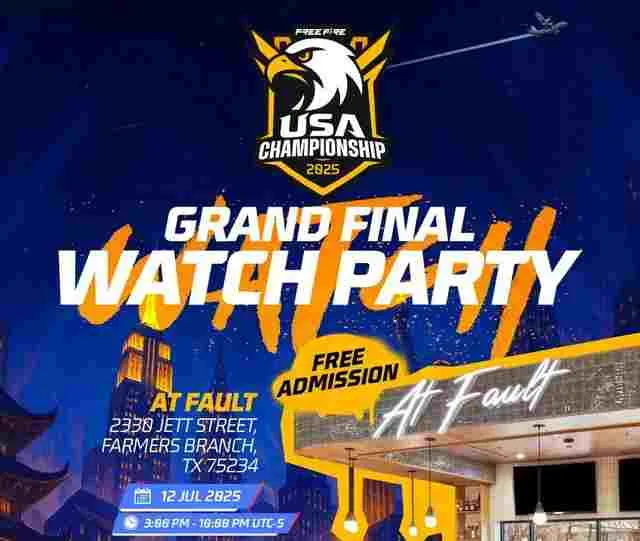 FREE DIAMONDS & 130 JUMBOTRON! FFUSC Grand Final Watch Party Hits Dallas!