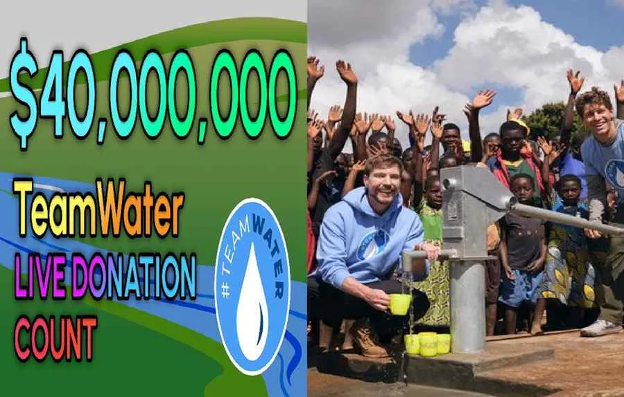 MrBeast A Wave of Change, TeamWater Exceeds $40 Million Goal