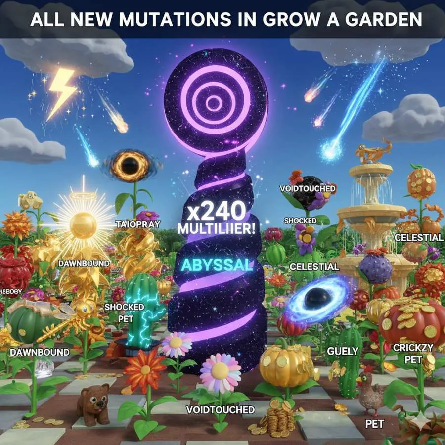 ALL New Grow a Garden Mutations & The RAREST x240 Multiplier