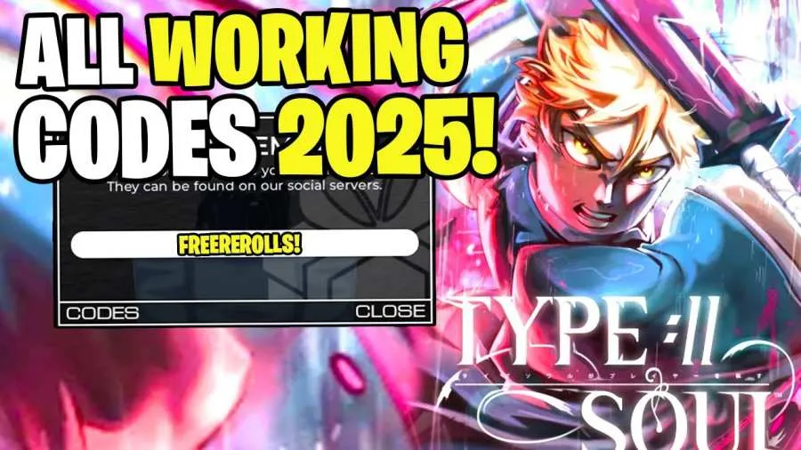 All Working Type Soul Codes for September 2025