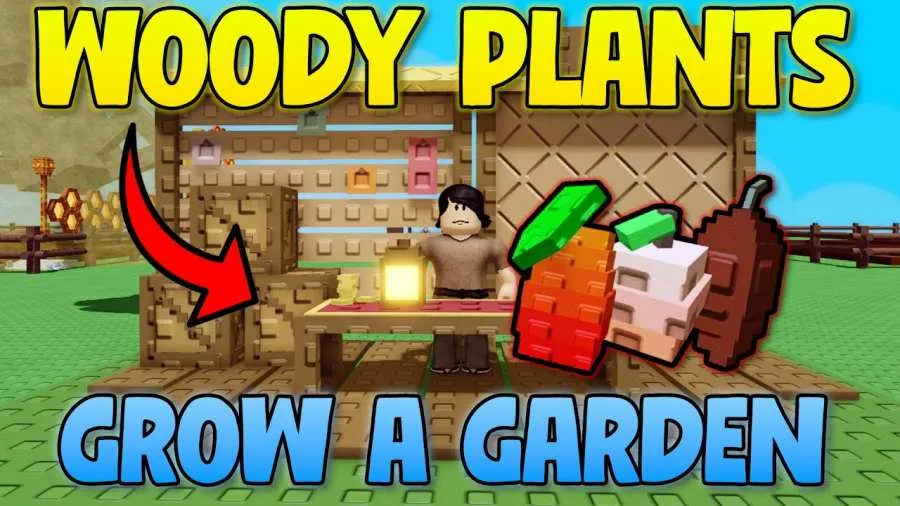 How to get Woody Plants in Roblox Grow a Garden