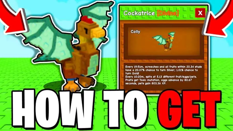 How to Get the Cockatrice in Roblox's Grow a Garden