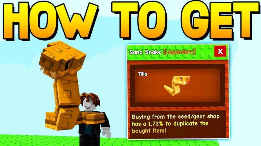 How to Get the Legendary Sand Snake in Roblox's Grow a Garden