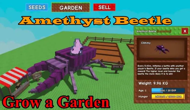 How to Get the Amethyst Beetle in Grow a Garden