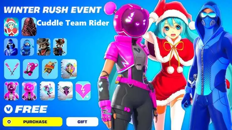 How To Complete winter rush quests & Unlock the Cuddle Team Rider for Free