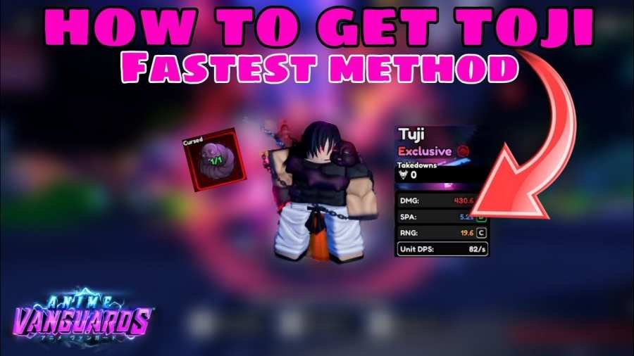 How to Unlock Toji Fushiguro (Tuji) in Anime Vanguards Fastest Method
