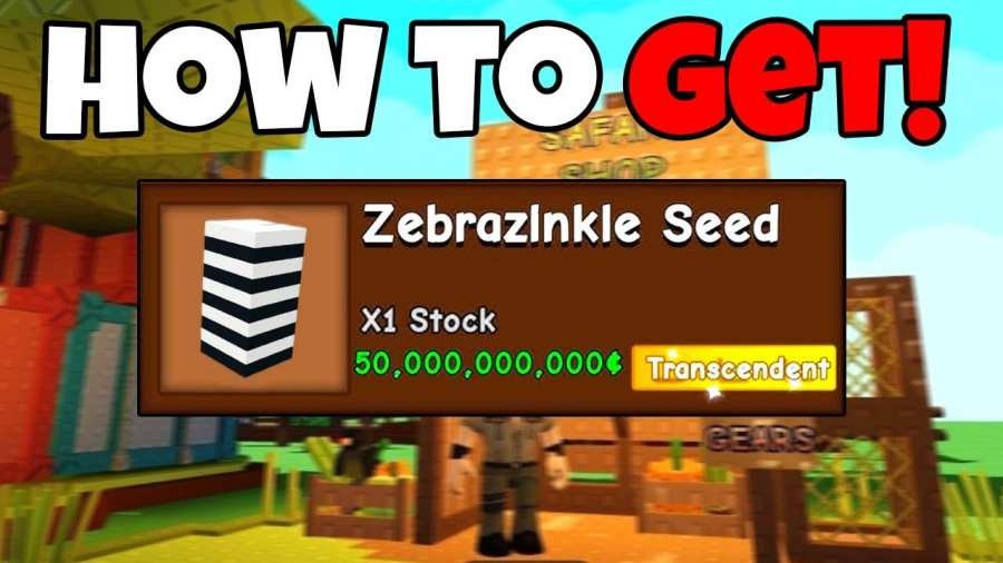 How to Get the Zebrazinkle Seed in Grow a Garden
