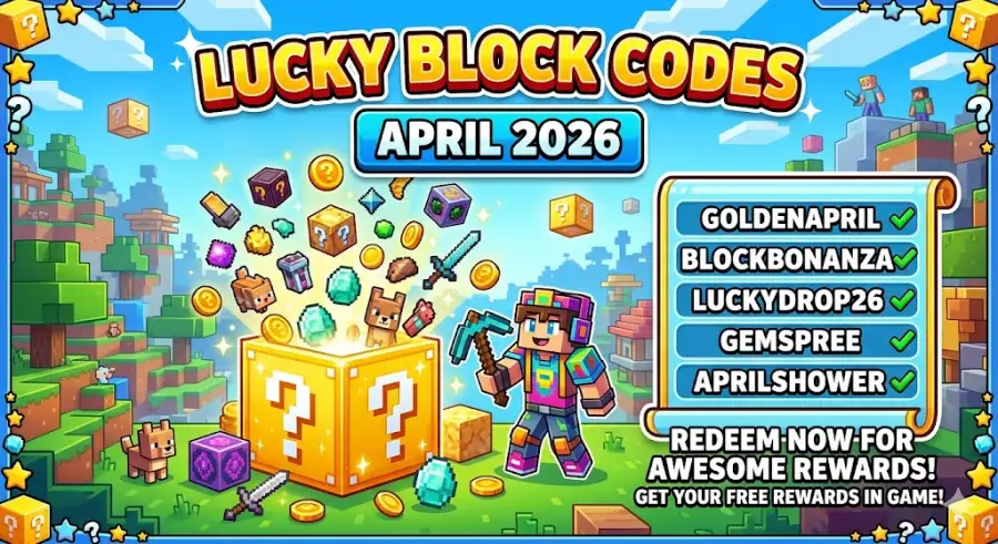 ALL 6 WORKING CODES for Be a Lucky Block April 2026