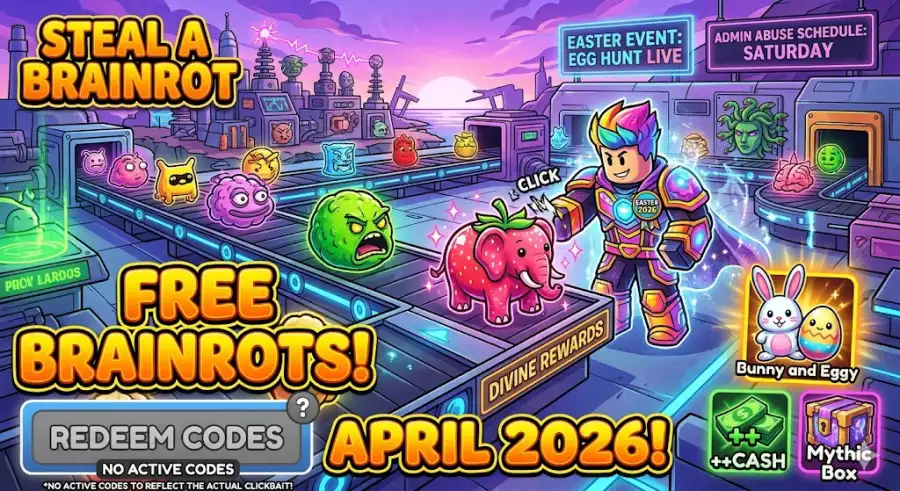 Steal a Brainrot April 2026: Working Codes & Easter Part 2 