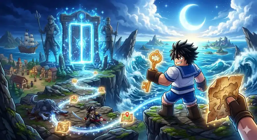 Sailor Piece Sea 2  How to Find All 7 Map Pieces and Unlock the New World