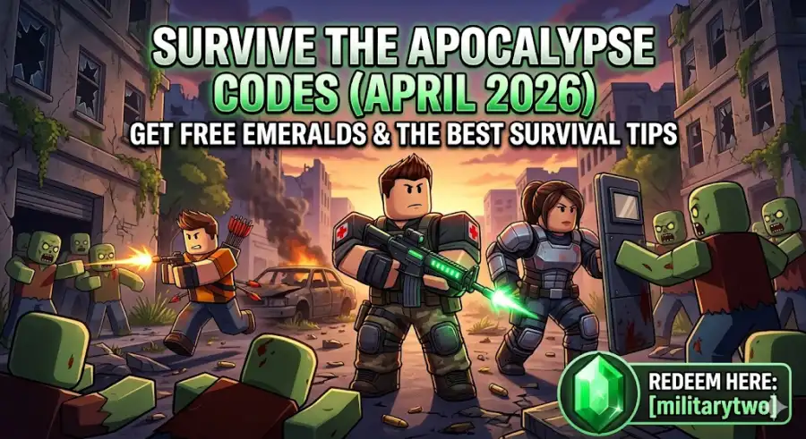 Survive the Roblox Apocalypse Codes April 2026, Get Free Emeralds