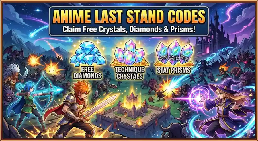 Anime Last Stand Codes May 2026 Free Technique Crystals, Diamonds, Stat Prisms, and More Rewards