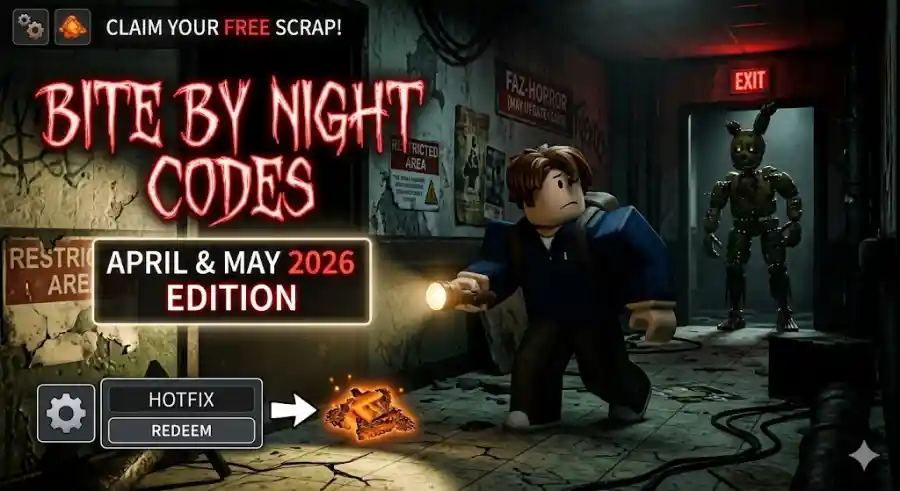 Bite By Night Codes May 2026 Get Free Scrap & New Puppet Update Leaks