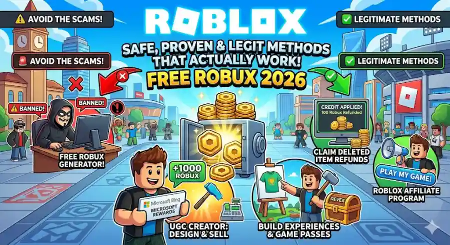 How to Get Free Robux in 2026 Safe, Legit & Proven Methods That Actually Work