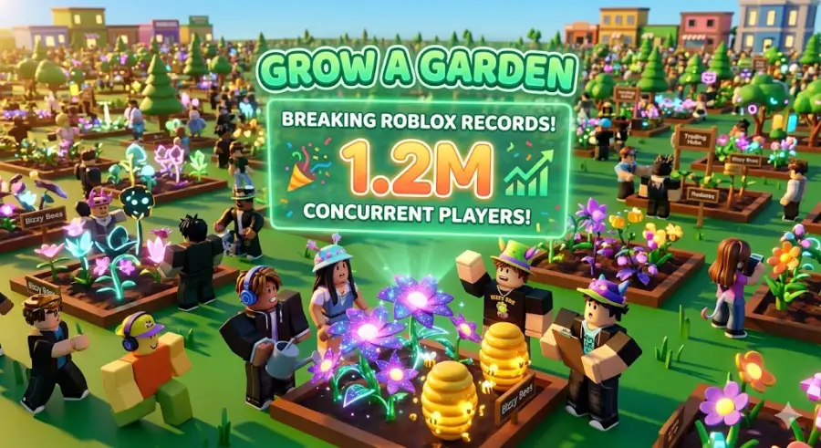 How Grow a Garden Smashed Roblox Records to Hit 1.2M Concurrents