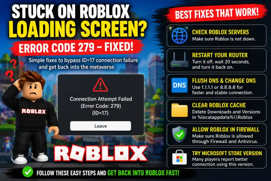 Roblox Error Code 279 How to Fix the May 2026 Connection Glitch for Good