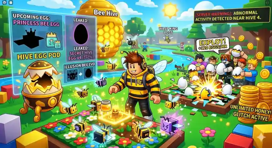 Roblox Grow a Garden Hive Egg Leaks Revealed Princess Bee, Secret Eggs, and Honey Coin 