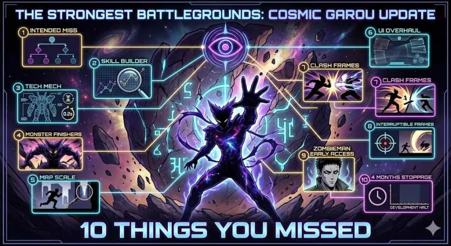 10 Hidden Things You Completely Missed in The Strongest Battlegrounds Cosmic Garou Update