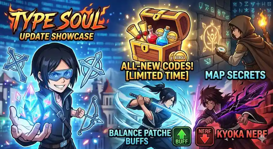Type Soul Update  New Codes, Hidden Map Secrets, Quincy Changes