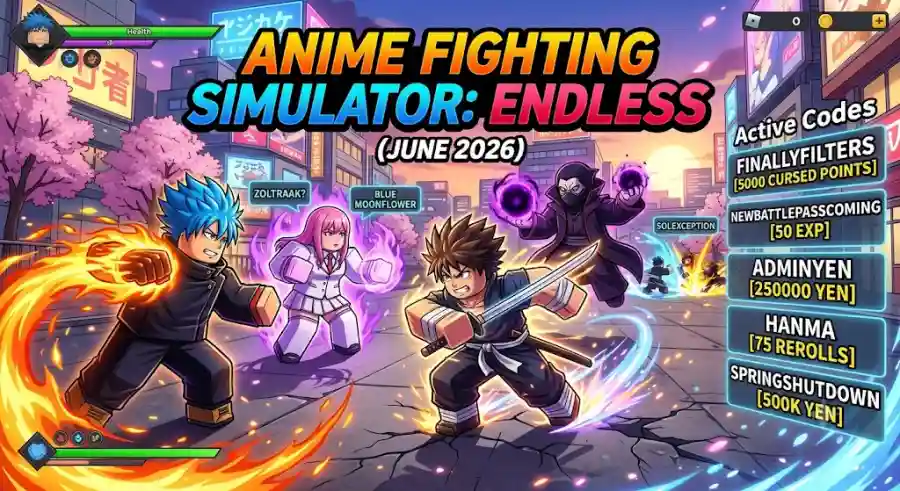Anime Fighting Simulator Endless Codes June 2026 earn Free Yen, Chikara, Trait Rerolls, Champion Slots and More