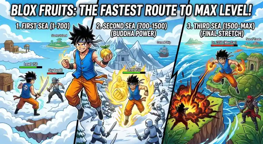 Blox Fruits Island Leveling 2026 Fastest Route to Max Level Across All Three Seas