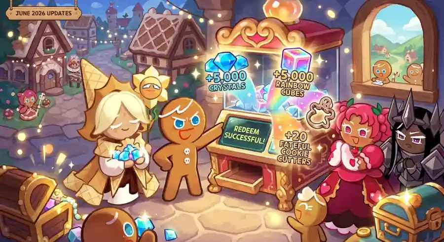Cookie Run Kingdom Codes June 2026 codes for Free Crystals, Rainbow Cubes and Exclusive Rewards
