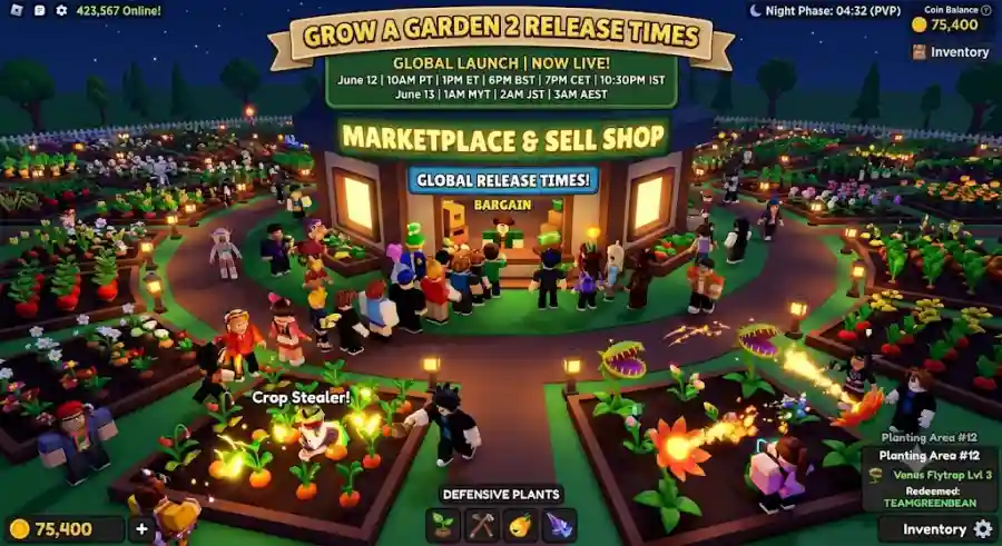 Grow a Garden 2 Release Times, Launch Features and Gameplay 