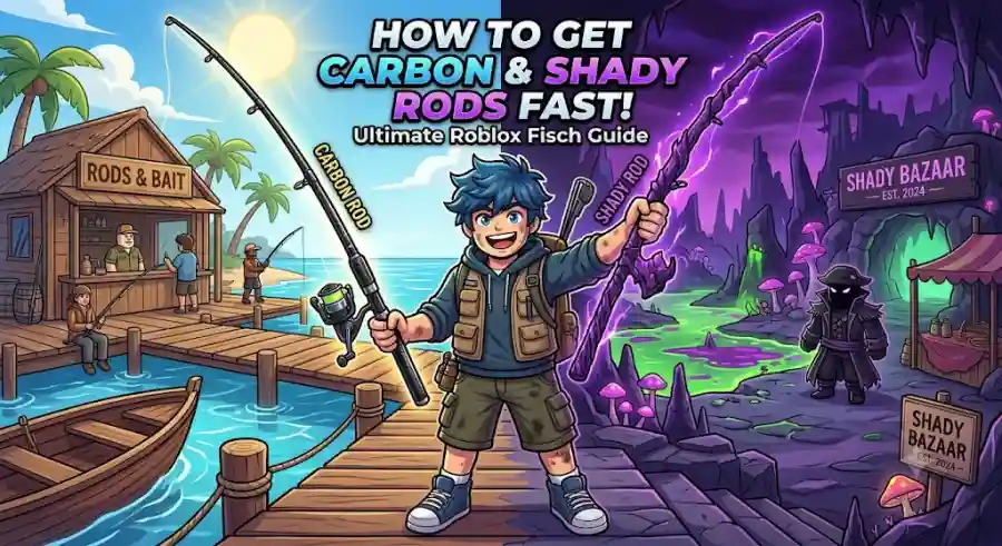 How to Get the Carbon Rod and Shady Rod Fast in Fisch Complete Roblox Fisch Progression 