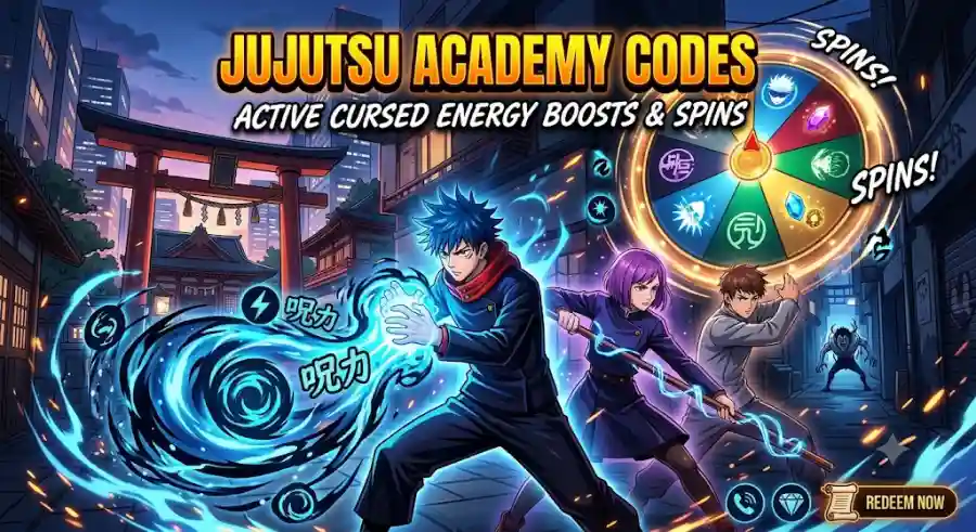 Jujutsu Academy Codes June 2026 Get Free Cursed Energy Boosts, Clan Rolls, Spins, Lumens and More